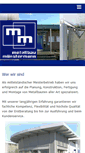 Mobile Screenshot of metallbau-muenstermann.de